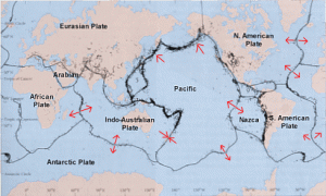 global plate tectonics map